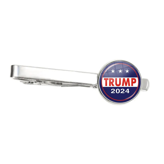 2024 Donald Trump for President USA Creative Print Tie Clip