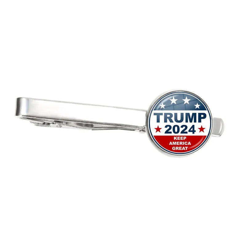 2024 Donald Trump for President USA Creative Print Tie Clip