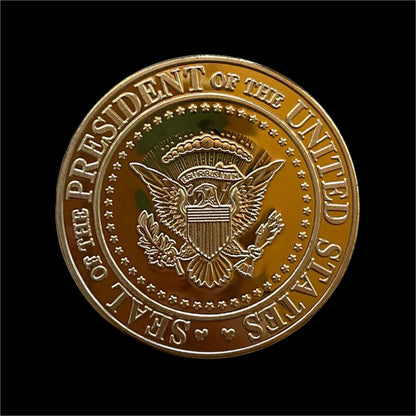 1PC US Donald Trump Gold Commemorative Coin "Second Presidential Term 2021-2025