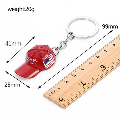 Trump Red Hat Pendant Keychain