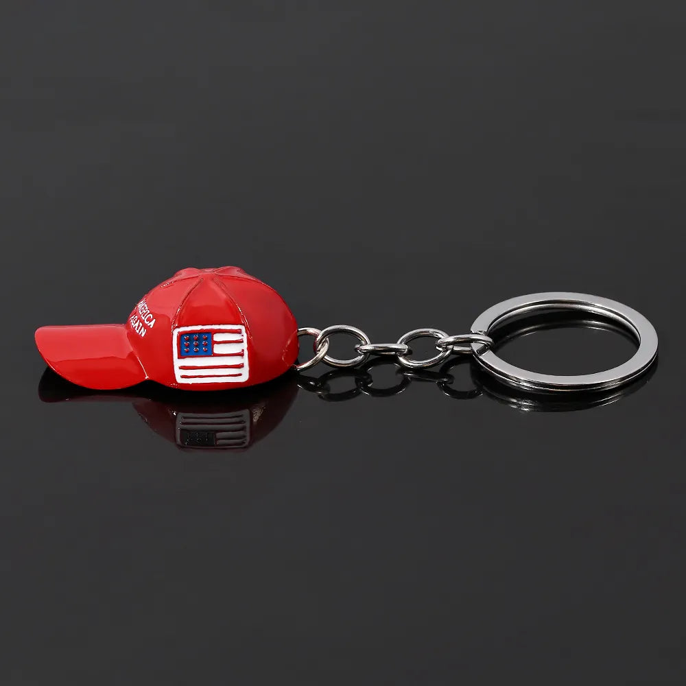 Trump Red Hat Pendant Keychain