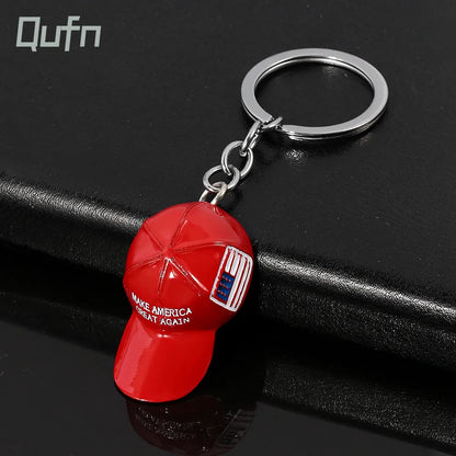 Trump Red Hat Pendant Keychain