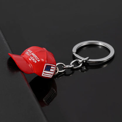 Trump Red Hat Pendant Keychain